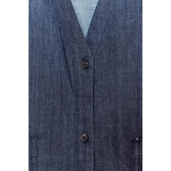 ZARA WOMAN COLLECTION RELAXED DENIM SHIRT - Picture 9 of 9